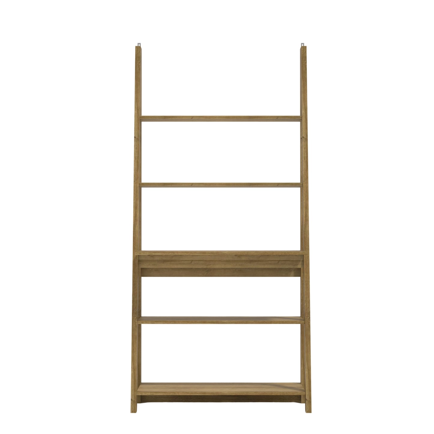 light wooden ladder shelf unit