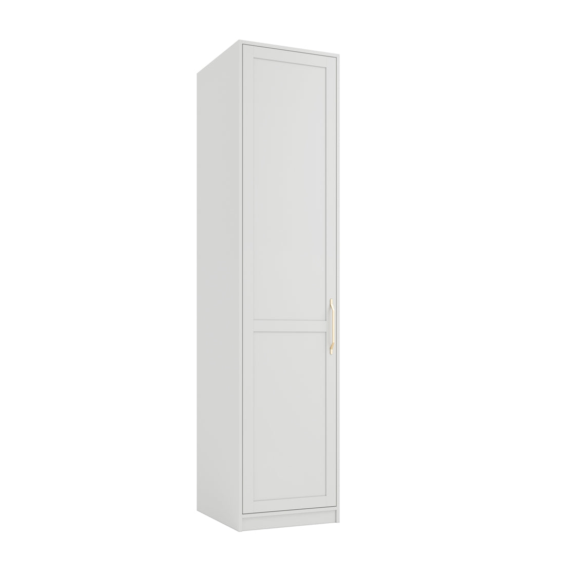 White wardrobe with one door