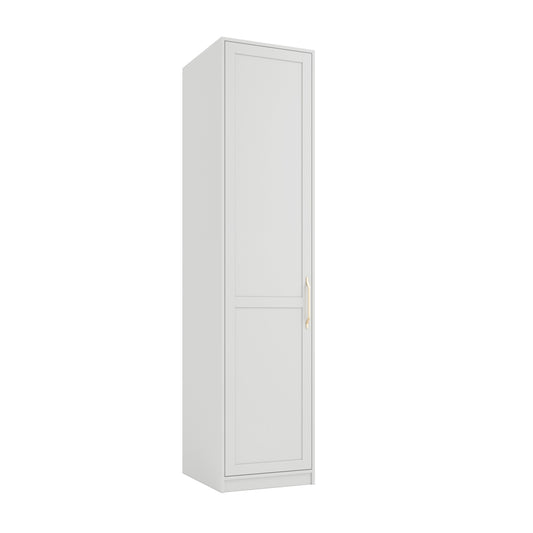 White wardrobe with one door