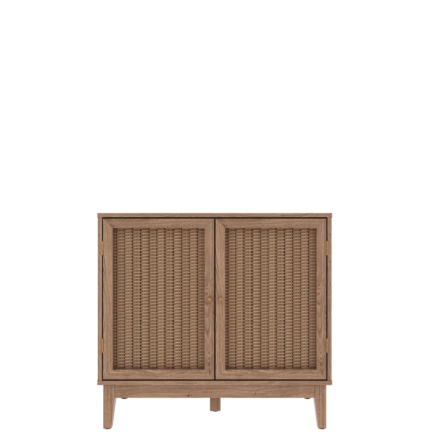 Natural rattan two door sideboard