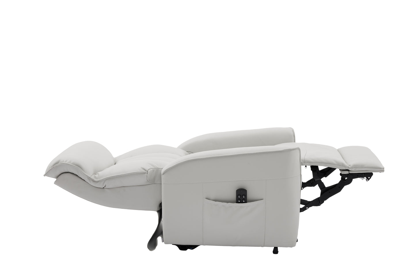 beige recliner chair open in sleeping position