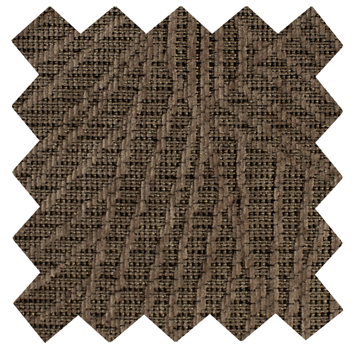 Brown textured fabric swatch