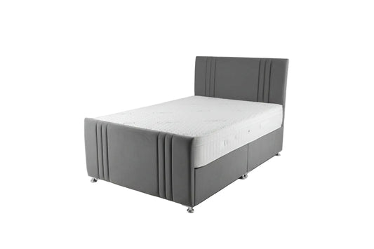 Mattress on a bed in a studio setting