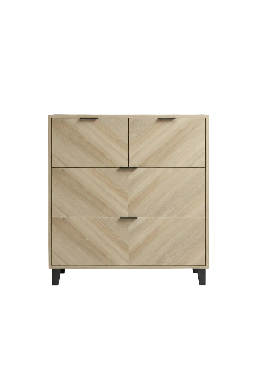 Stockholm Chevron  Bedroom Furniture in Sonama Oak
