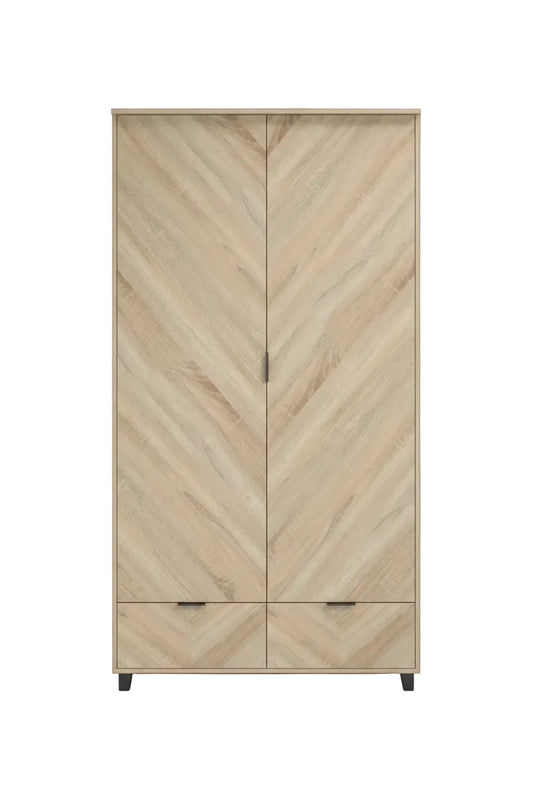 Stockholm Chevron  Bedroom Furniture in Sonama Oak