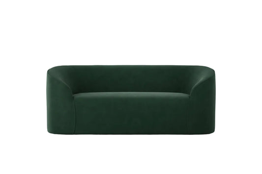 Green sofa on a white background