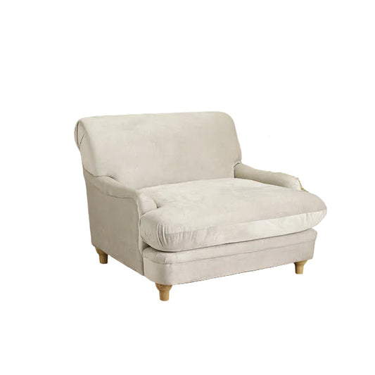 Comfortable easy chair in beige