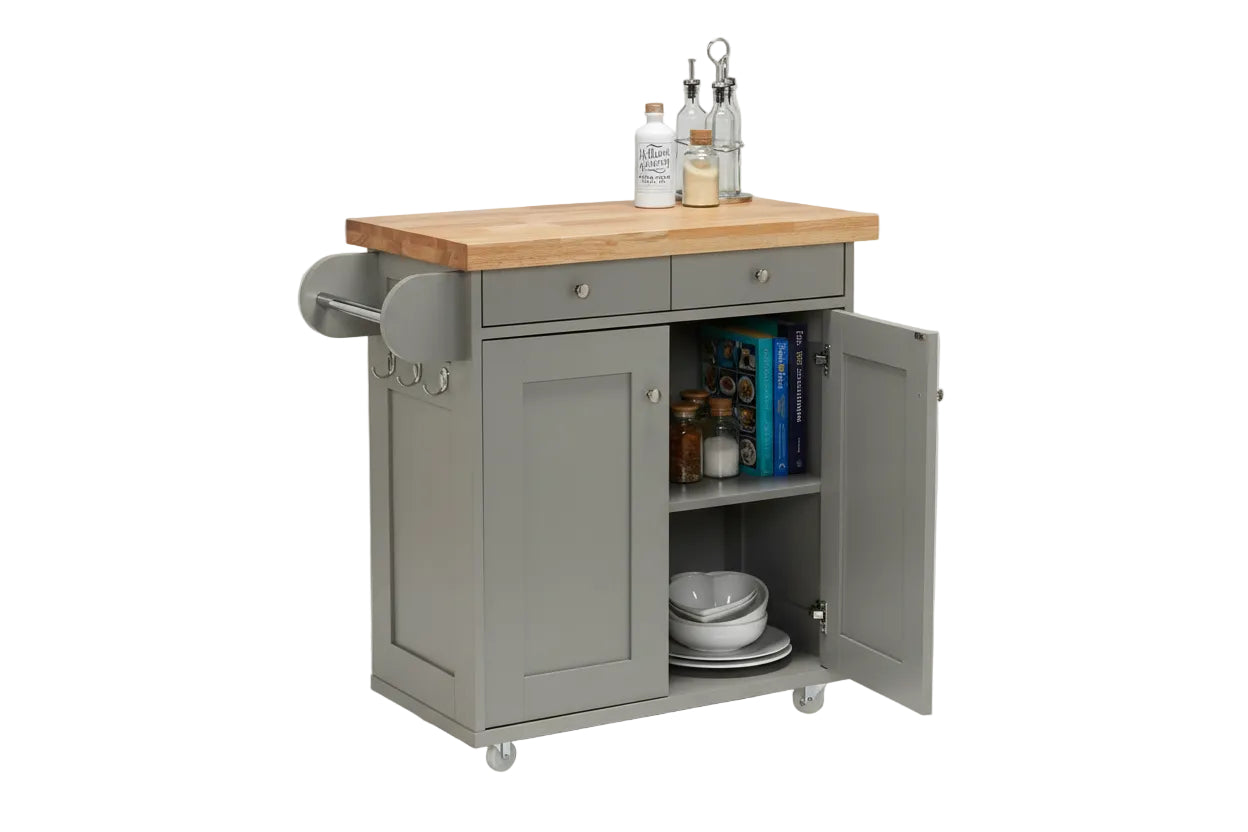 Portland serving/storage Island Grey