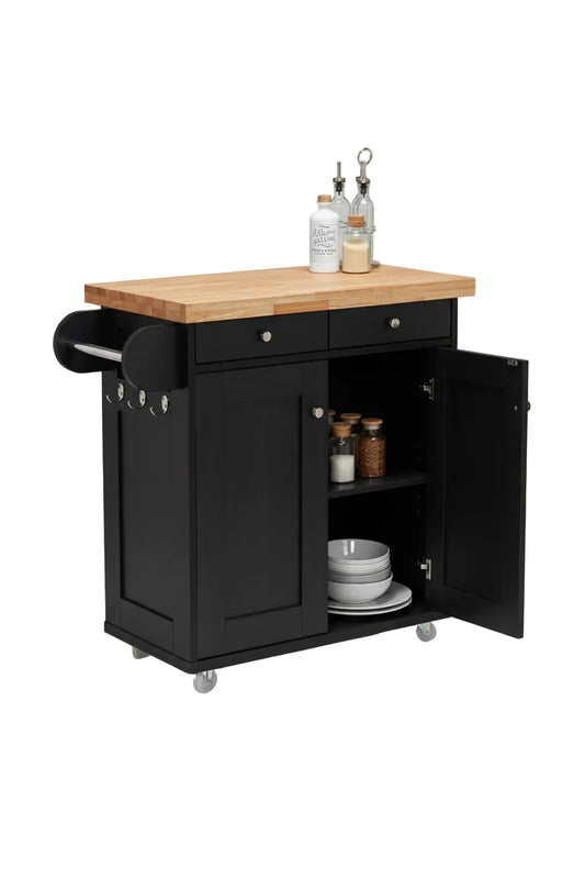Portland serving/storage Island Charcoal
