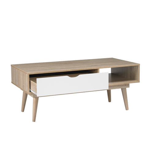 Scandi coffee table with drawer- glenwood-furnishings